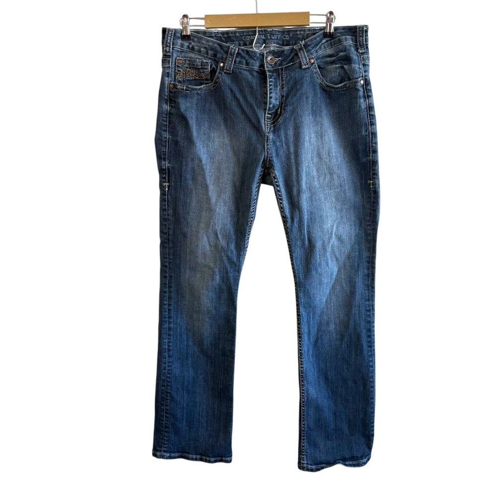 Cowgirl Tuff Women's Boot Cut Jeans DFMI- Dark Wash
